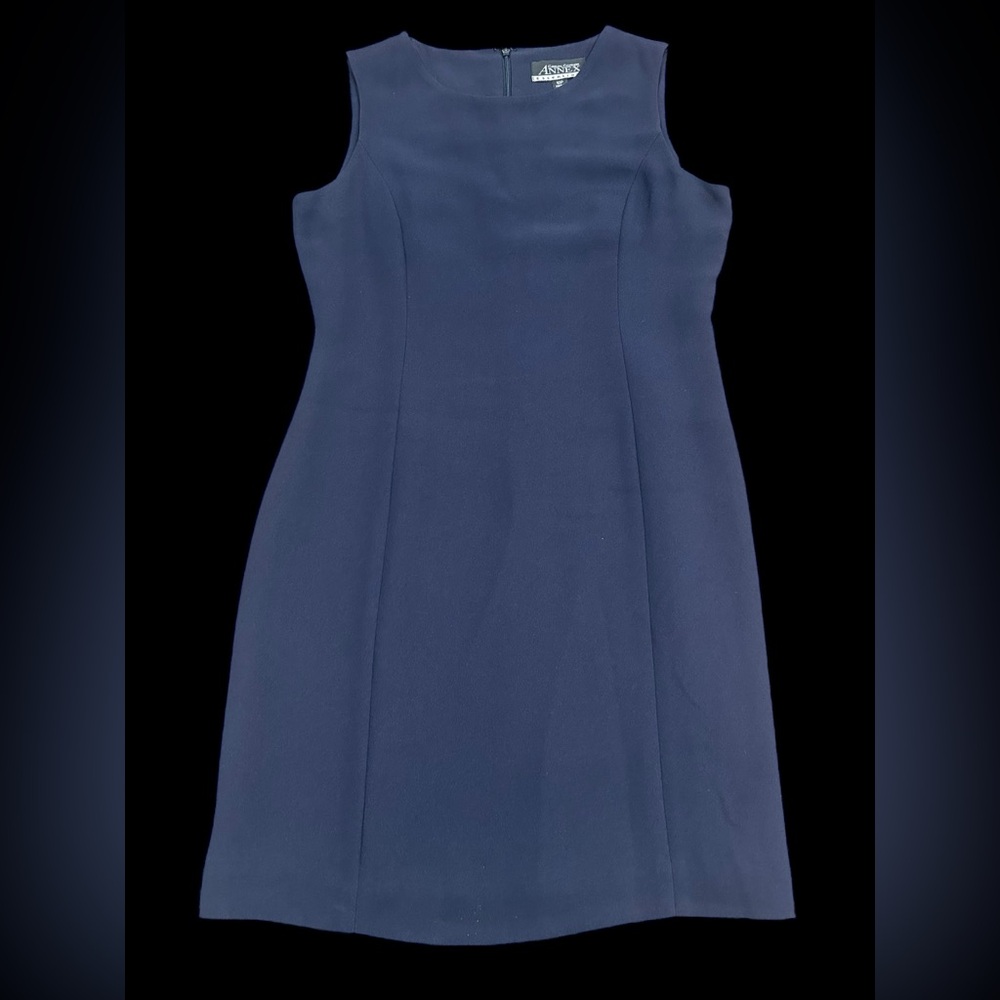 Elegant Navy Sleeveless Mini Dress